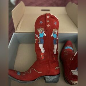 Old Gringo Red Cowgirl Guns Boots